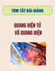 Tóm tắt bài giảng môn Quang điện tử và quang điện