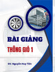 Bài giảng Thông gió 1: Chương 1 - GV. Nguyễn Huy Tiến