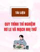 Tài liệu Quy trình thí nghiệm rơ le và mạch nhị thứ