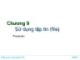Bài giảng Nhập môn về lập trình - Chương 9: Sử dụng tập tin (file)